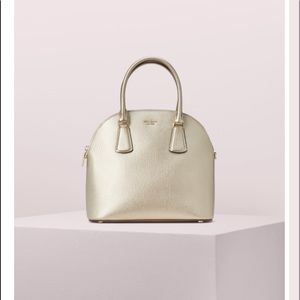 Kate Spade Sylvia Large Satchel Pale Gold